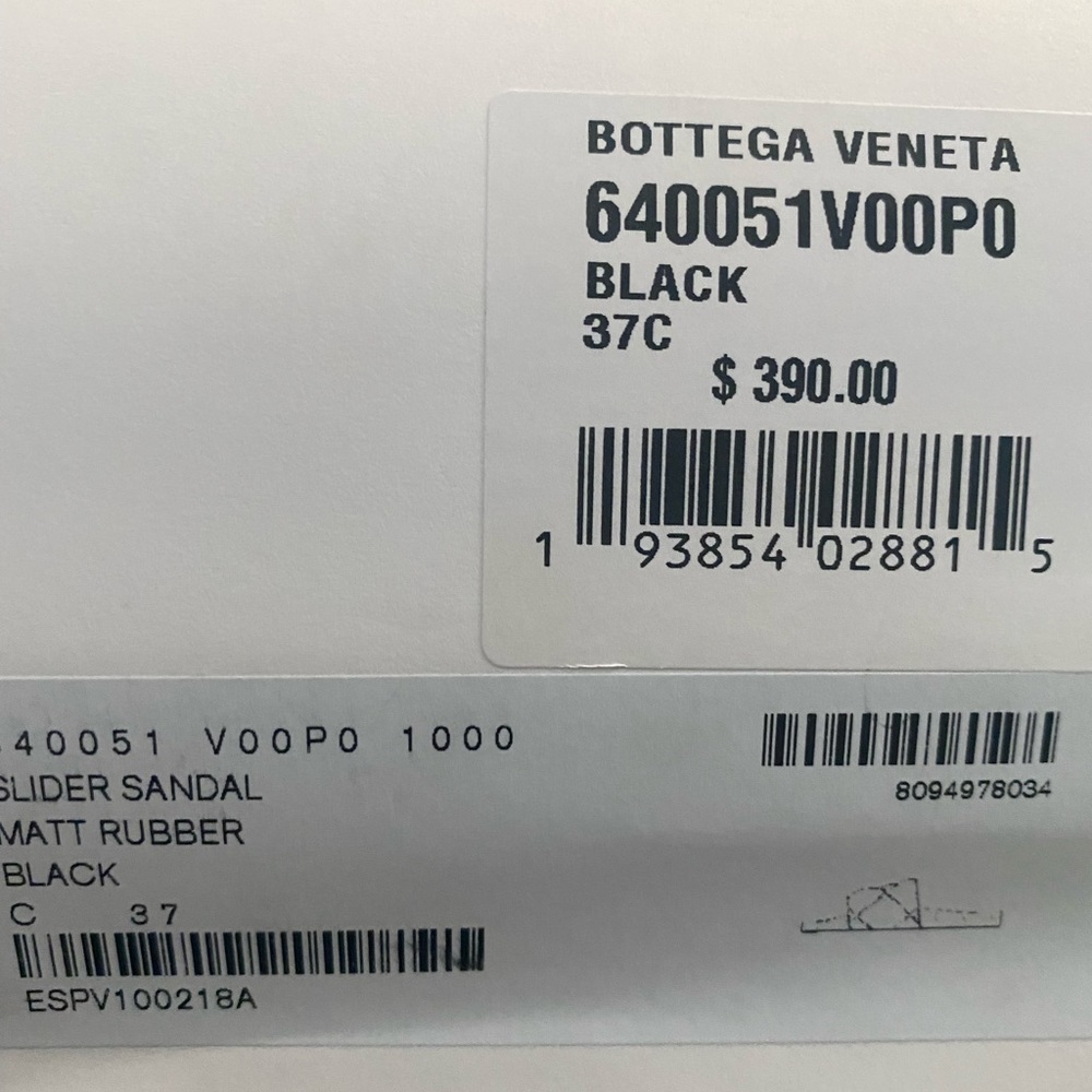 Bottega black slides